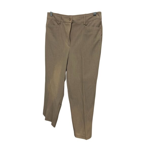 David Dart Womens Dress Pants Size 8 Light Brown Straight Leg Flat Front - Picture 3 of 9